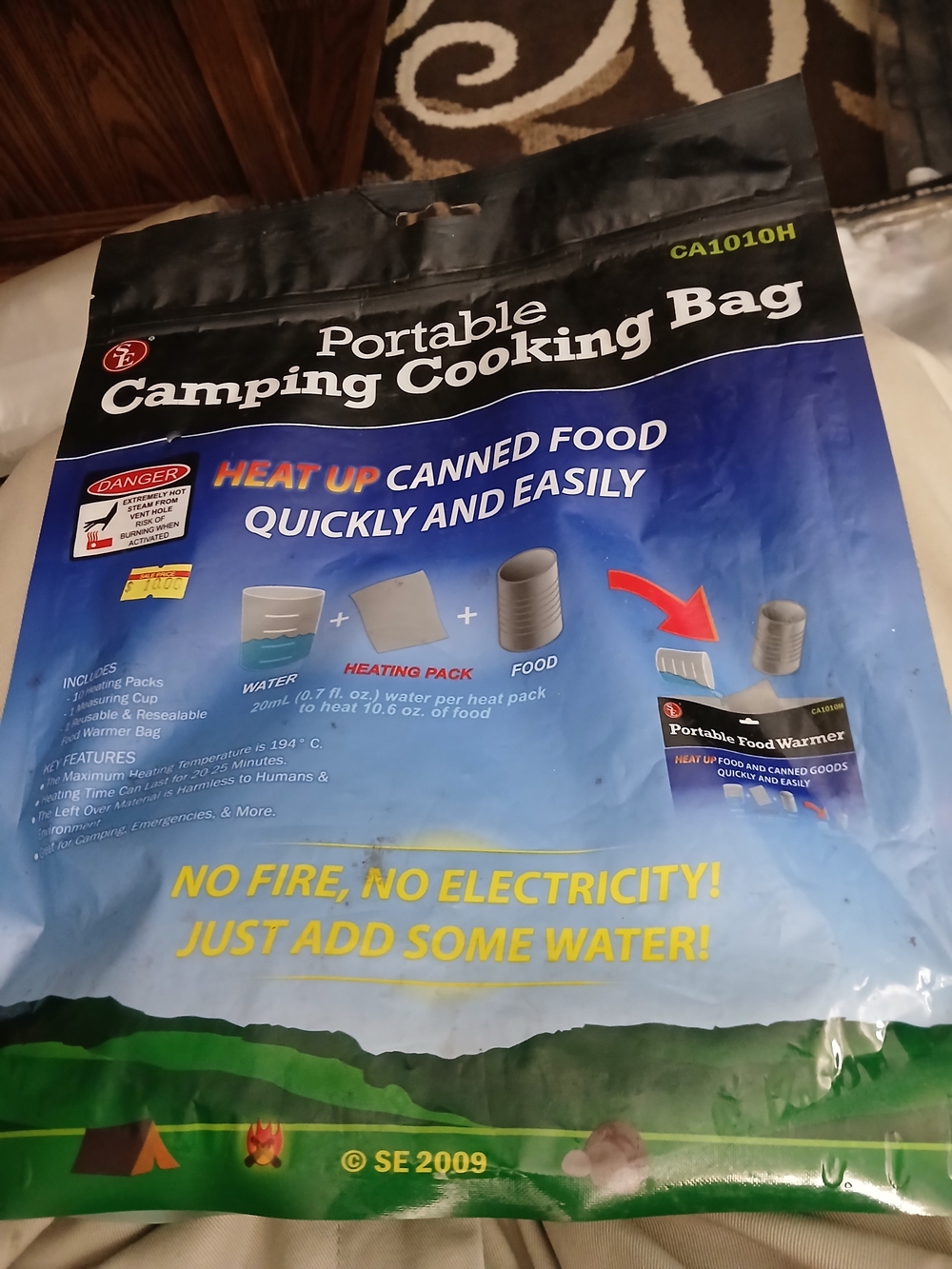 adidas Blue Portable Camping Cooking Bag
